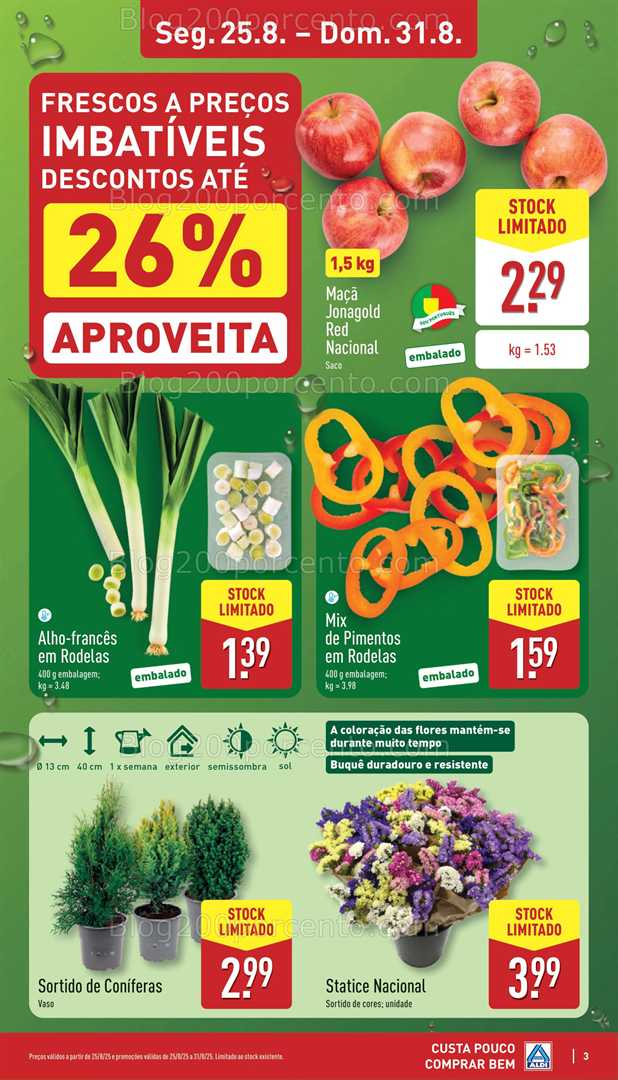 Antevisão Folheto ALDI Promoções de 25 a 31 agosto