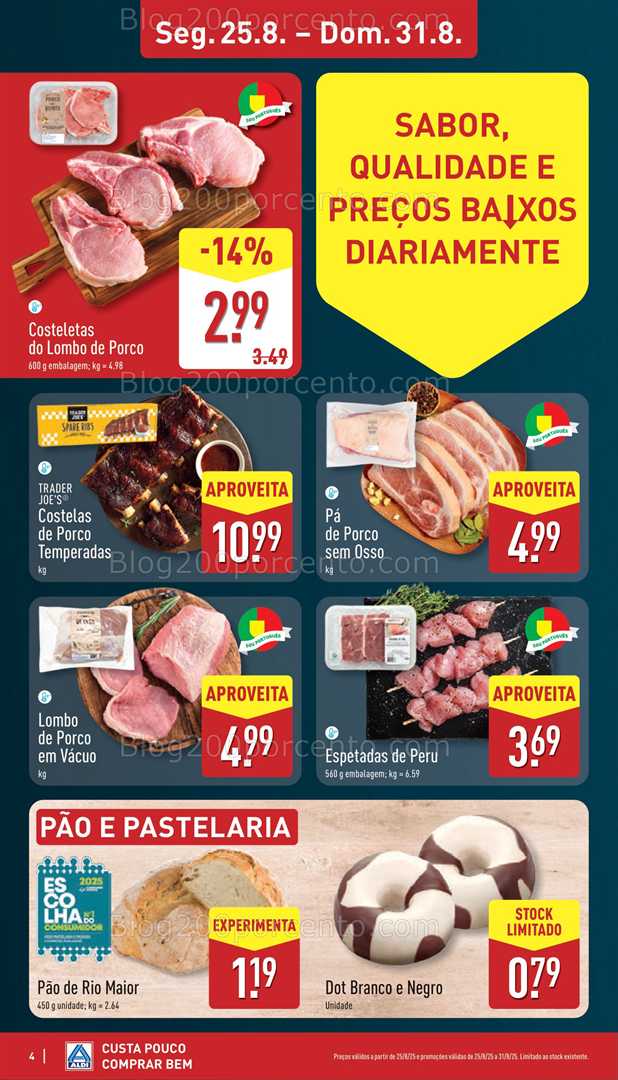 Antevisão Folheto ALDI Promoções de 25 a 31 agosto