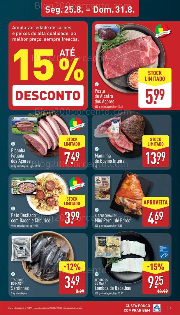 Antevisão Folheto ALDI Promoções de 25 a 31 agosto