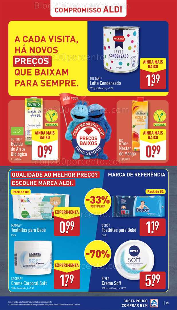 Antevisão Folheto ALDI Promoções de 25 a 31 agosto