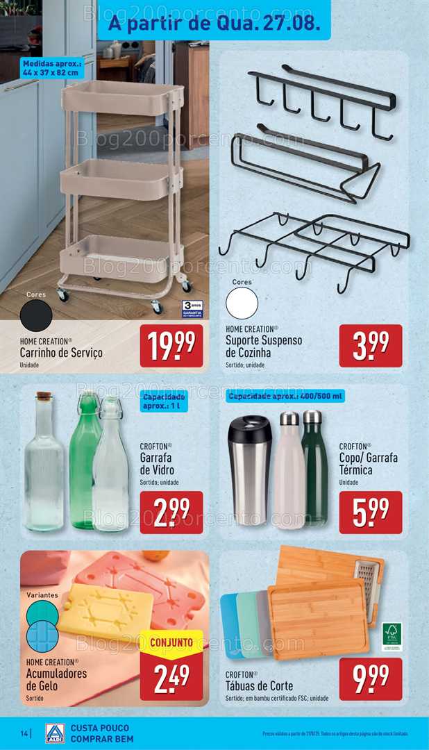 Antevisão Folheto ALDI Promoções de 25 a 31 agosto