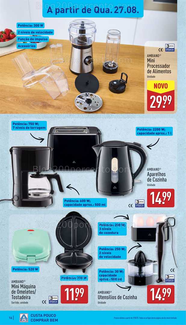 Antevisão Folheto ALDI Promoções de 25 a 31 agosto