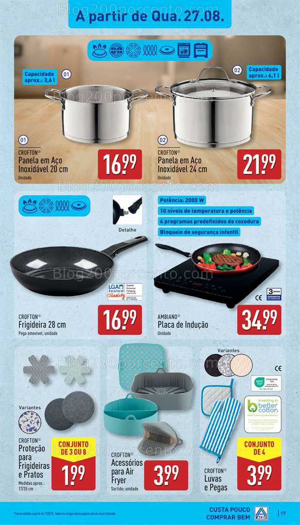 Antevisão Folheto ALDI Promoções de 25 a 31 agosto