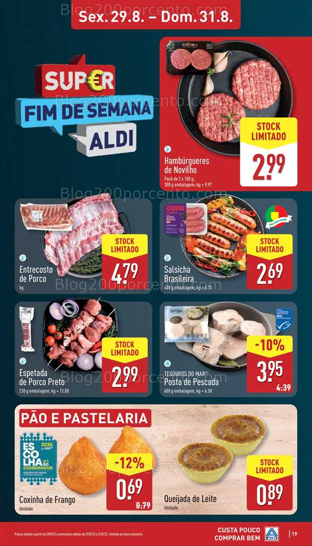 Antevisão Folheto ALDI Promoções de 25 a 31 agosto