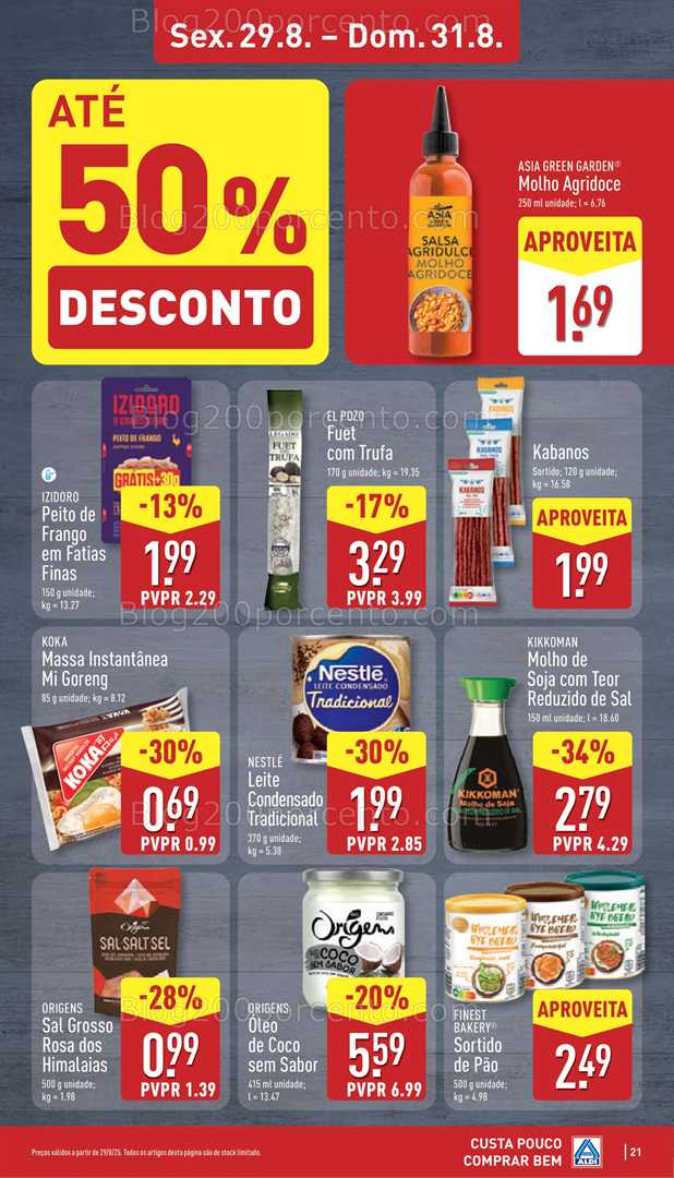 Antevisão Folheto ALDI Promoções de 25 a 31 agosto