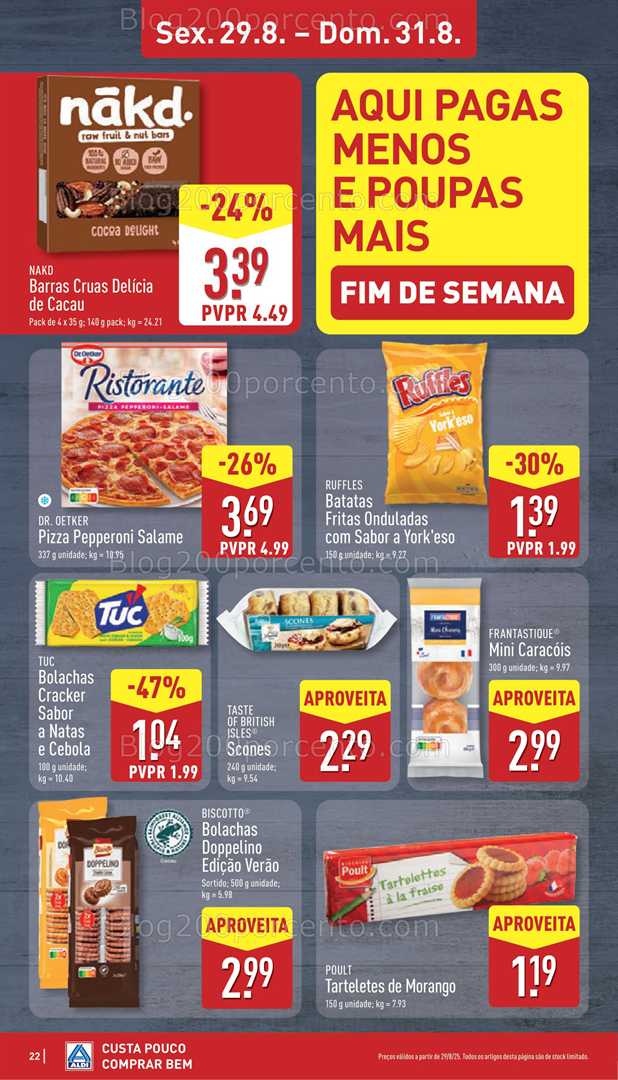 Antevisão Folheto ALDI Promoções de 25 a 31 agosto