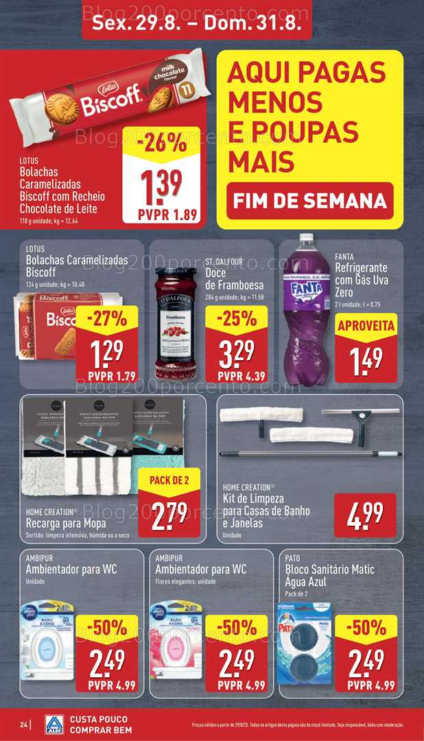 Antevisão Folheto ALDI Promoções de 25 a 31 agosto