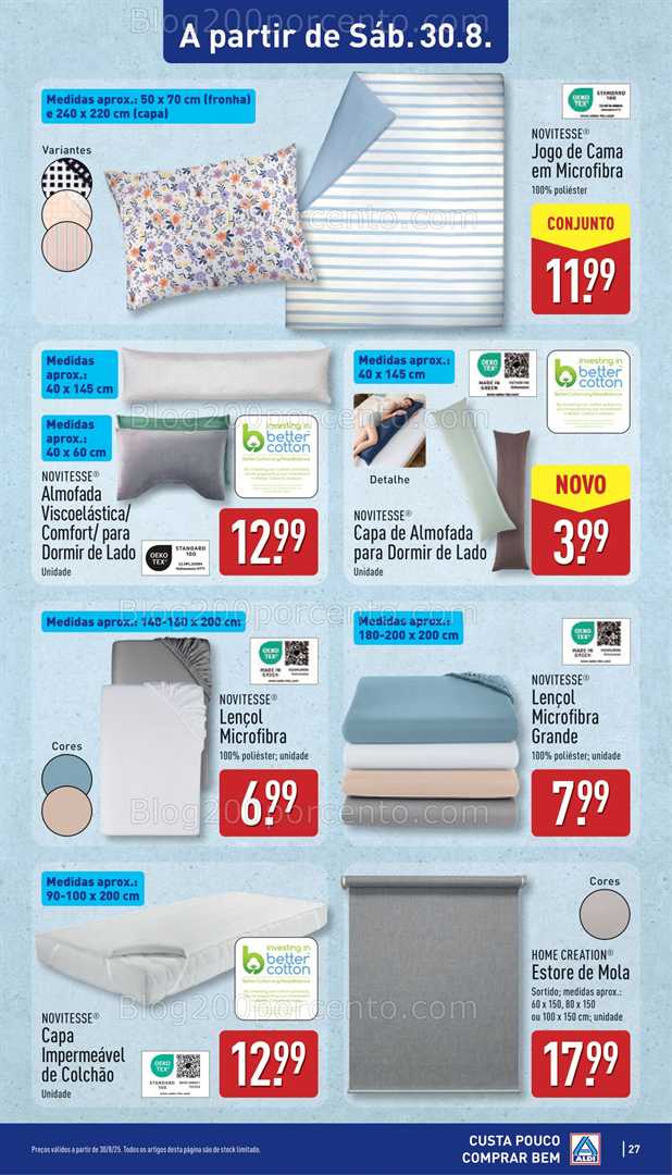 Antevisão Folheto ALDI Promoções de 25 a 31 agosto