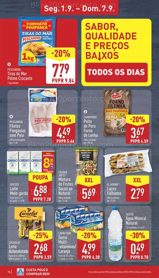 Antevisão Folheto ALDI Promoções de 1 a 7 setembro