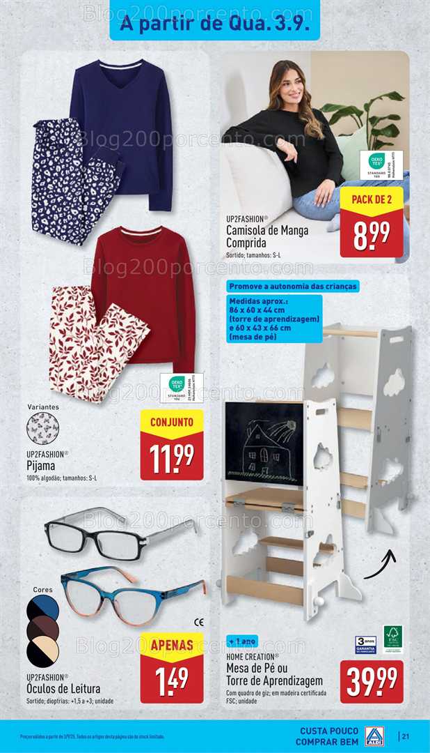 Antevisão Folheto ALDI Promoções de 1 a 7 setembro