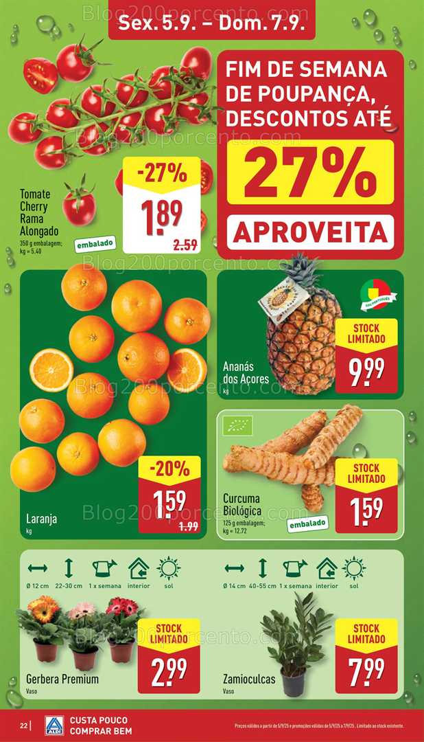 Antevisão Folheto ALDI Promoções de 1 a 7 setembro