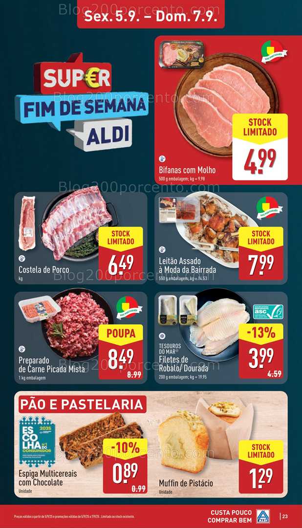 Antevisão Folheto ALDI Promoções de 1 a 7 setembro