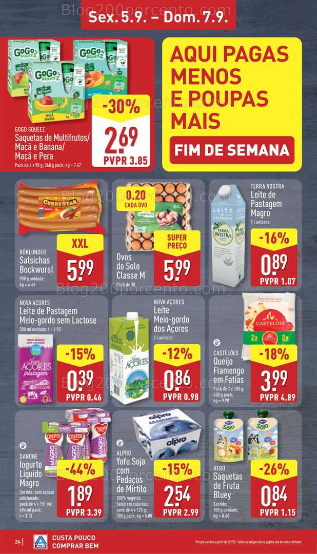 Antevisão Folheto ALDI Promoções de 1 a 7 setembro