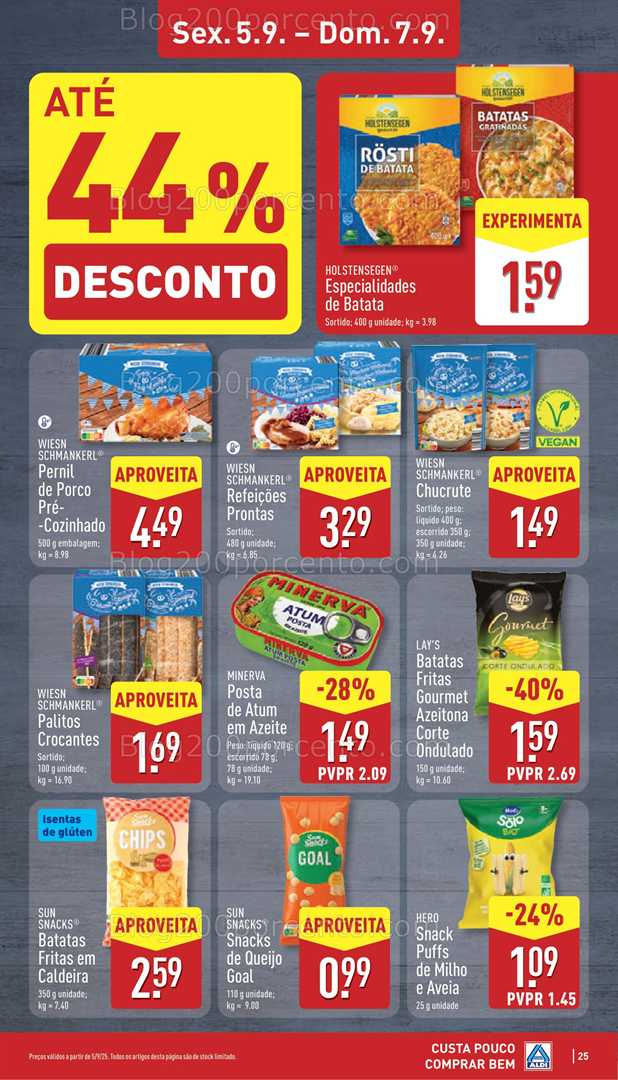 Antevisão Folheto ALDI Promoções de 1 a 7 setembro