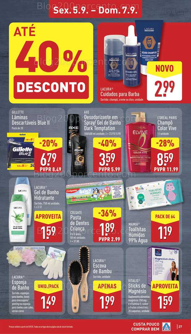 Antevisão Folheto ALDI Promoções de 1 a 7 setembro