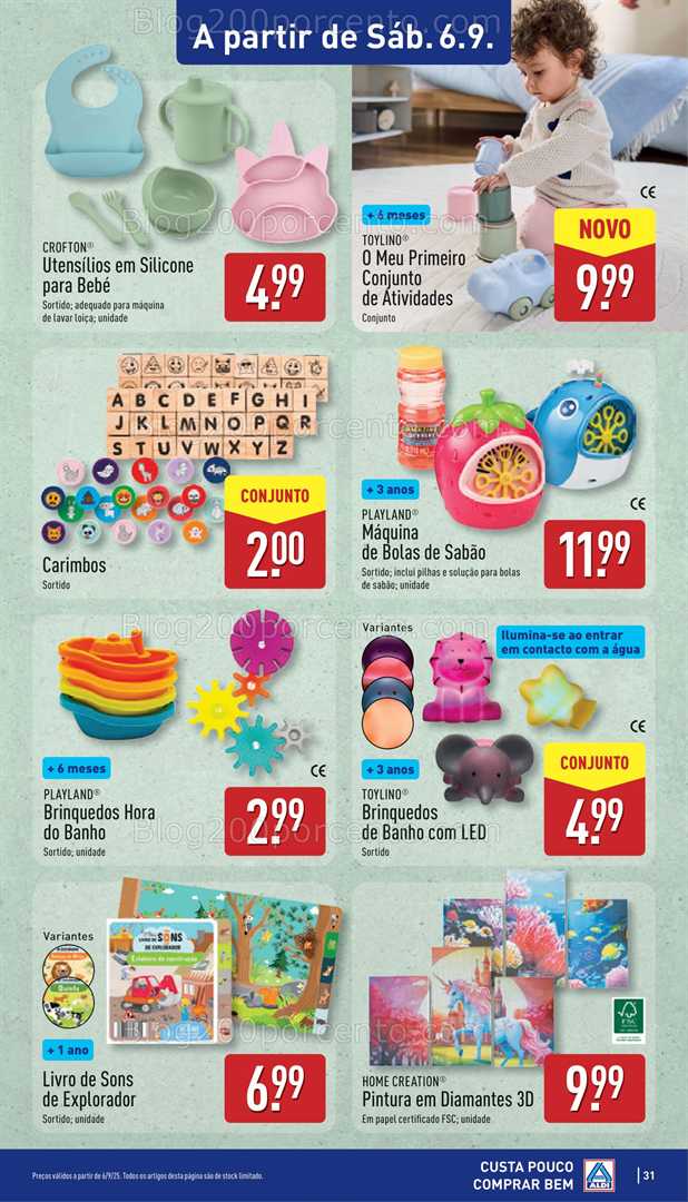 Antevisão Folheto ALDI Promoções de 1 a 7 setembro