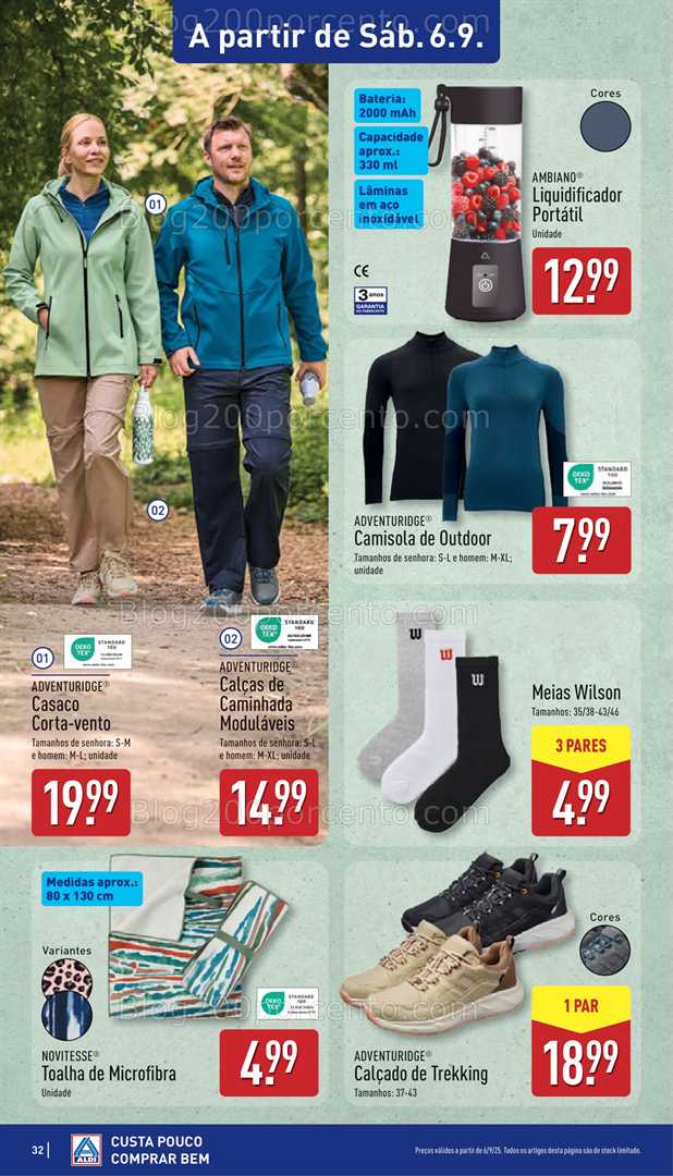 Antevisão Folheto ALDI Promoções de 1 a 7 setembro
