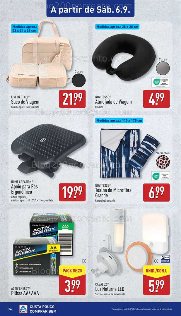 Antevisão Folheto ALDI Promoções de 1 a 7 setembro