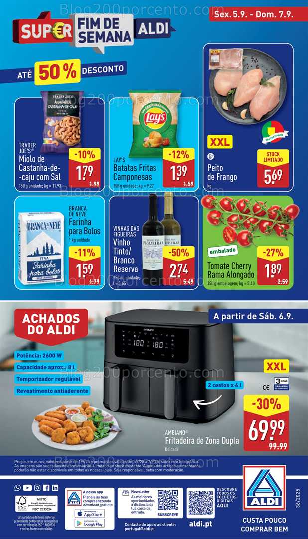 Antevisão Folheto ALDI Promoções de 1 a 7 setembro