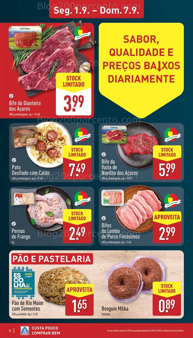 Antevisão Folheto ALDI Promoções de 1 a 7 setembro