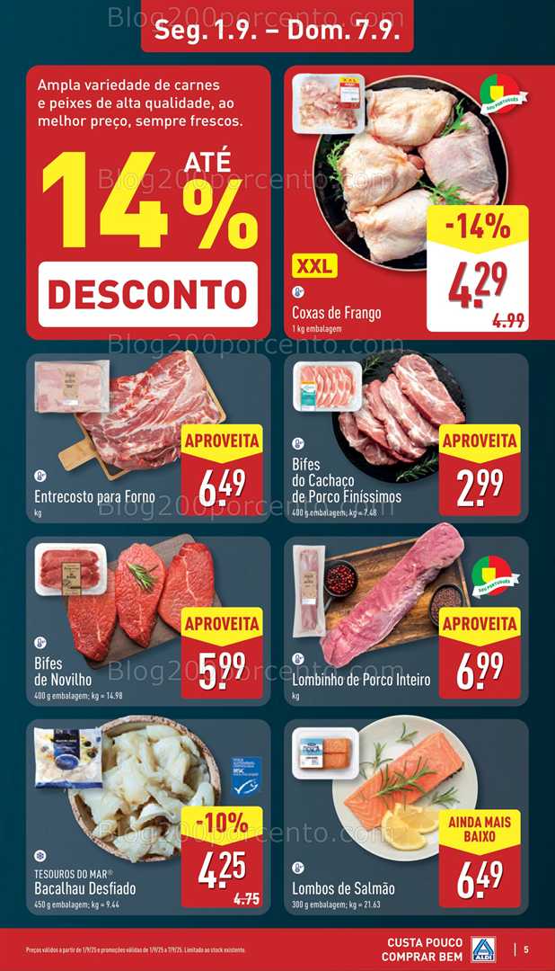 Antevisão Folheto ALDI Promoções de 1 a 7 setembro