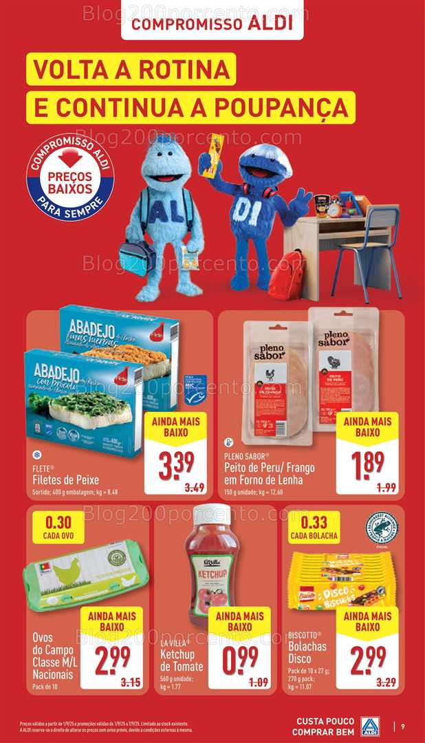Antevisão Folheto ALDI Promoções de 1 a 7 setembro