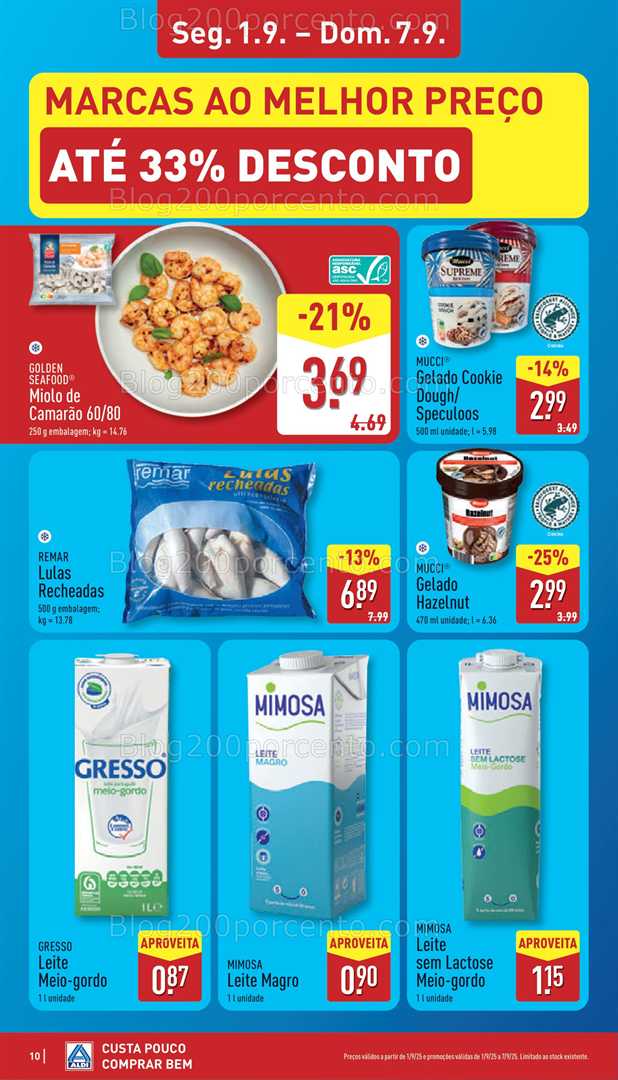 Antevisão Folheto ALDI Promoções de 1 a 7 setembro