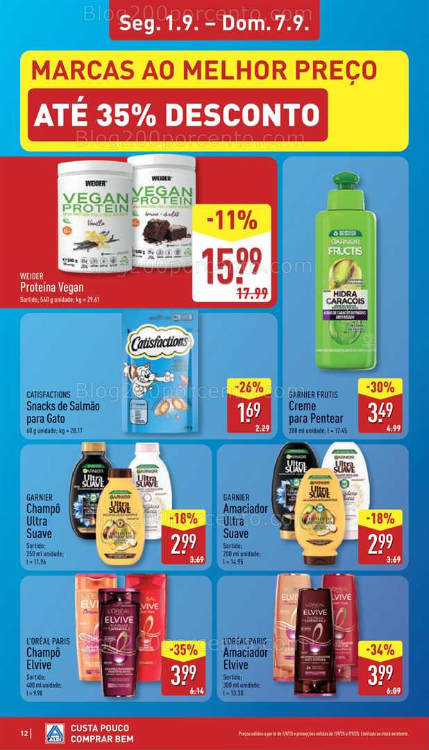 Antevisão Folheto ALDI Promoções de 1 a 7 setembro