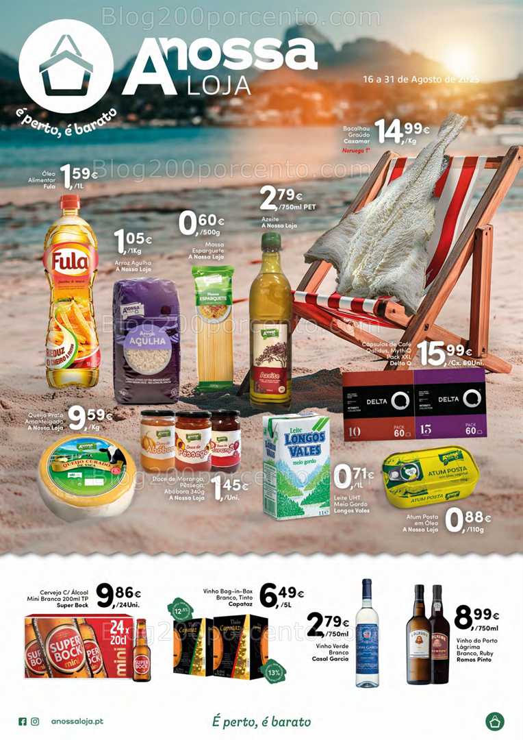 Antevisão Folheto A NOSSA LOJA Promoções de 16 a 31 agosto
