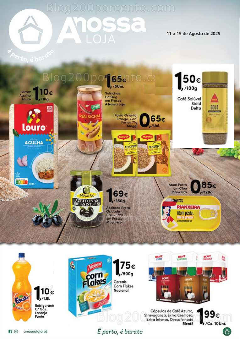 Antevisão Folheto A NOSSA LOJA Promoções até 15 agosto