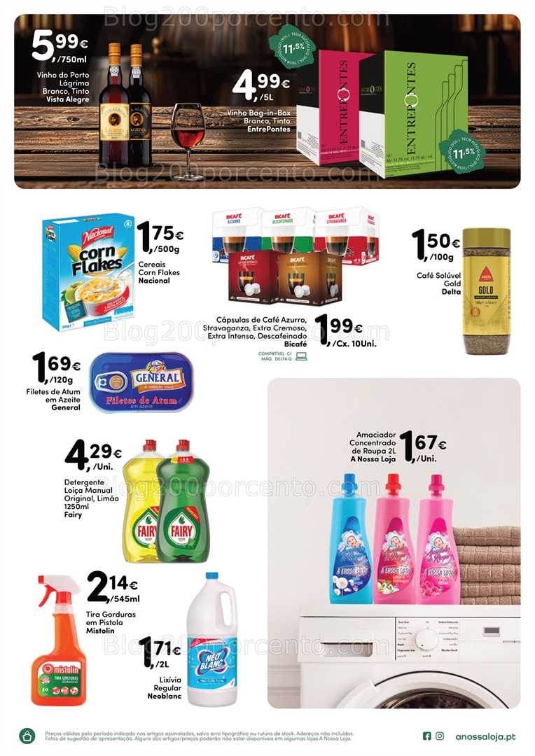 Antevisão Folheto A NOSSA LOJA Promoções até 15 agosto