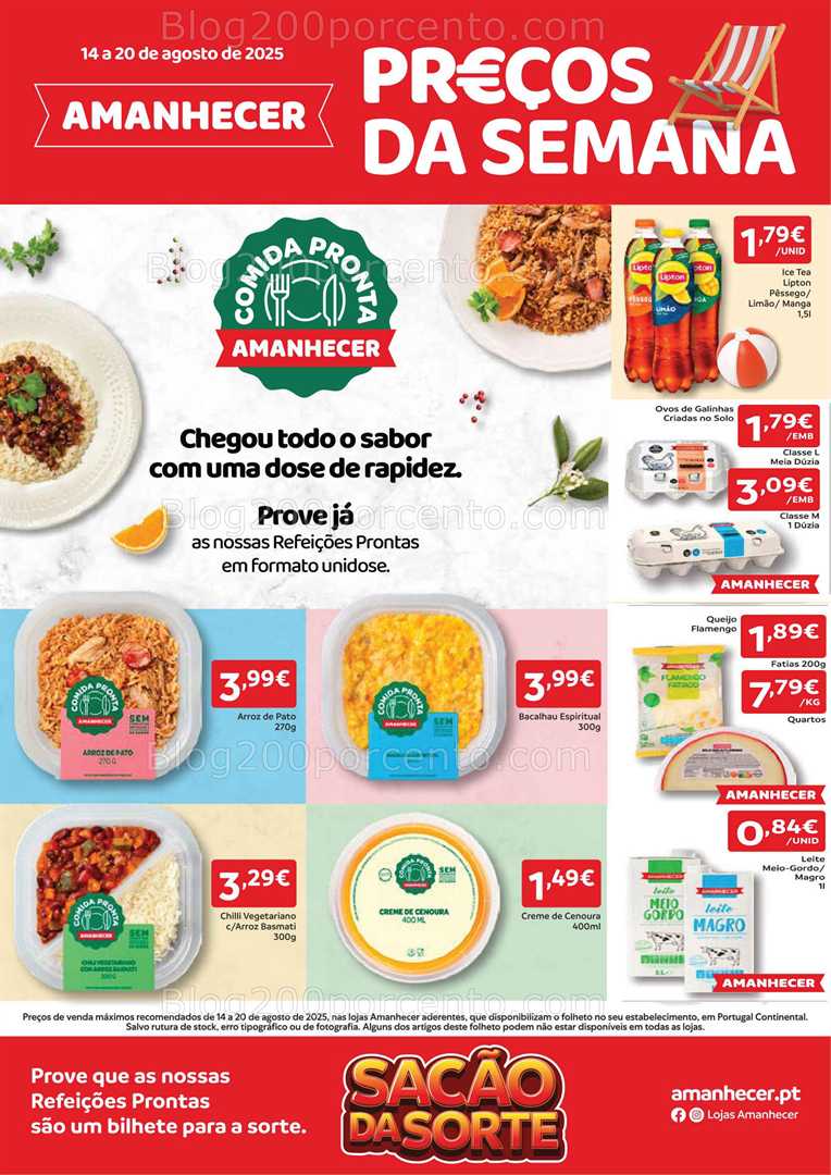 Antevisão Folheto AMANHECER Promoções de 14 a 20 agosto