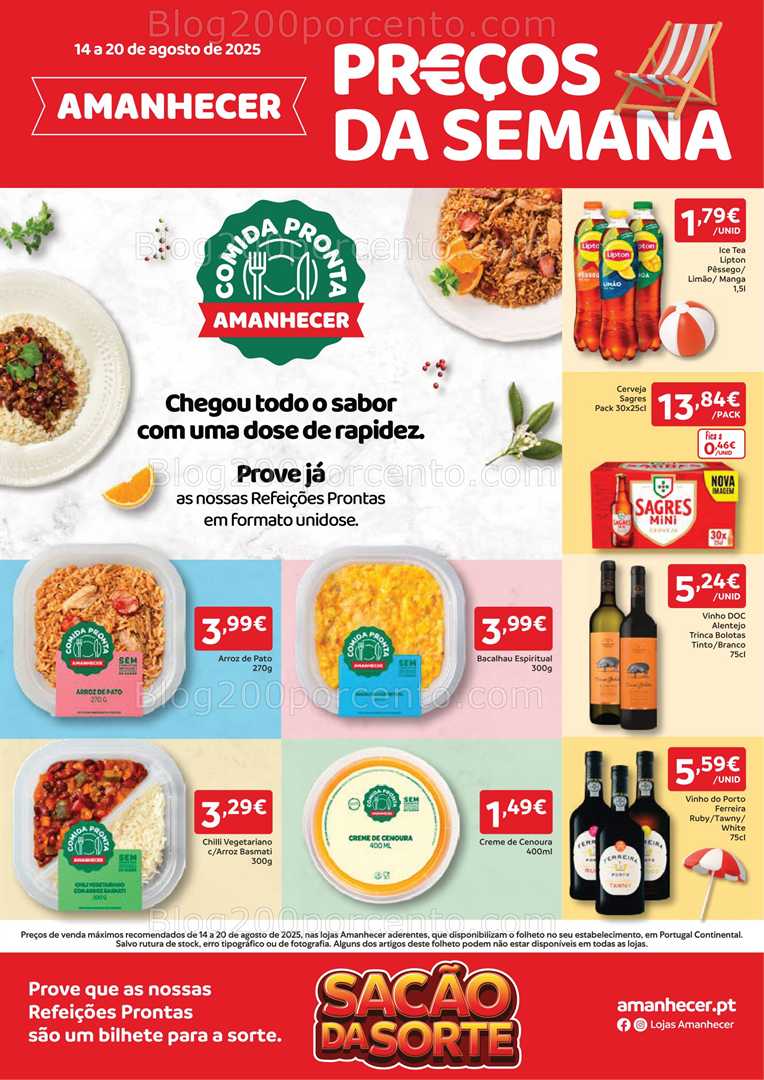 Antevisão Folheto AMANHECER Promoções de 14 a 20 agosto