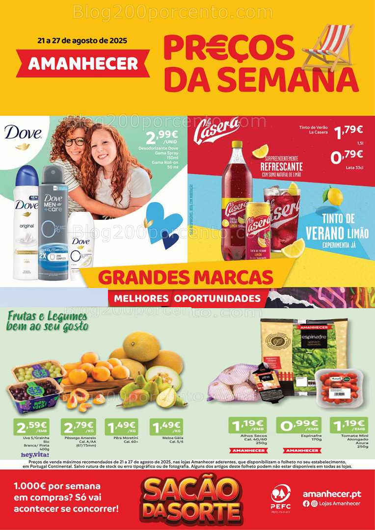 Antevisão Folheto AMANHECER Promoções de 21 a 27 agosto