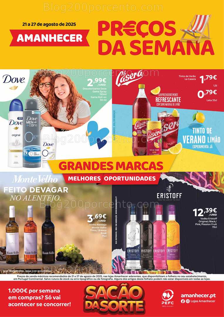 Antevisão Folheto AMANHECER Promoções de 21 a 27 agosto