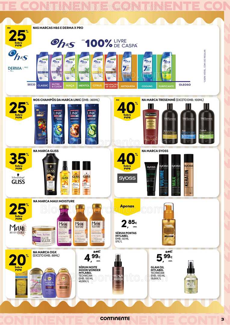 Antevisão Folheto CONTINENTE Beleza Promoções de 19 a 31 agosto