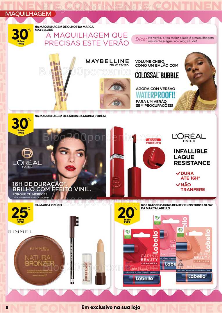 Antevisão Folheto CONTINENTE Beleza Promoções de 19 a 31 agosto