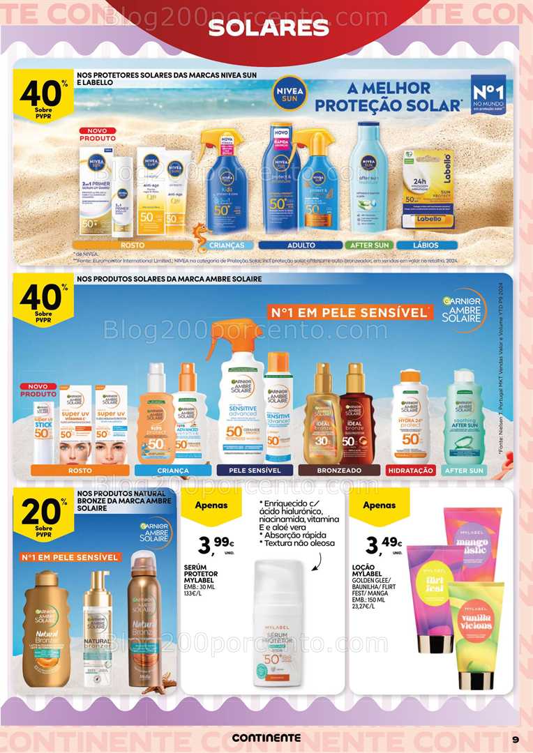 Antevisão Folheto CONTINENTE Beleza Promoções de 19 a 31 agosto