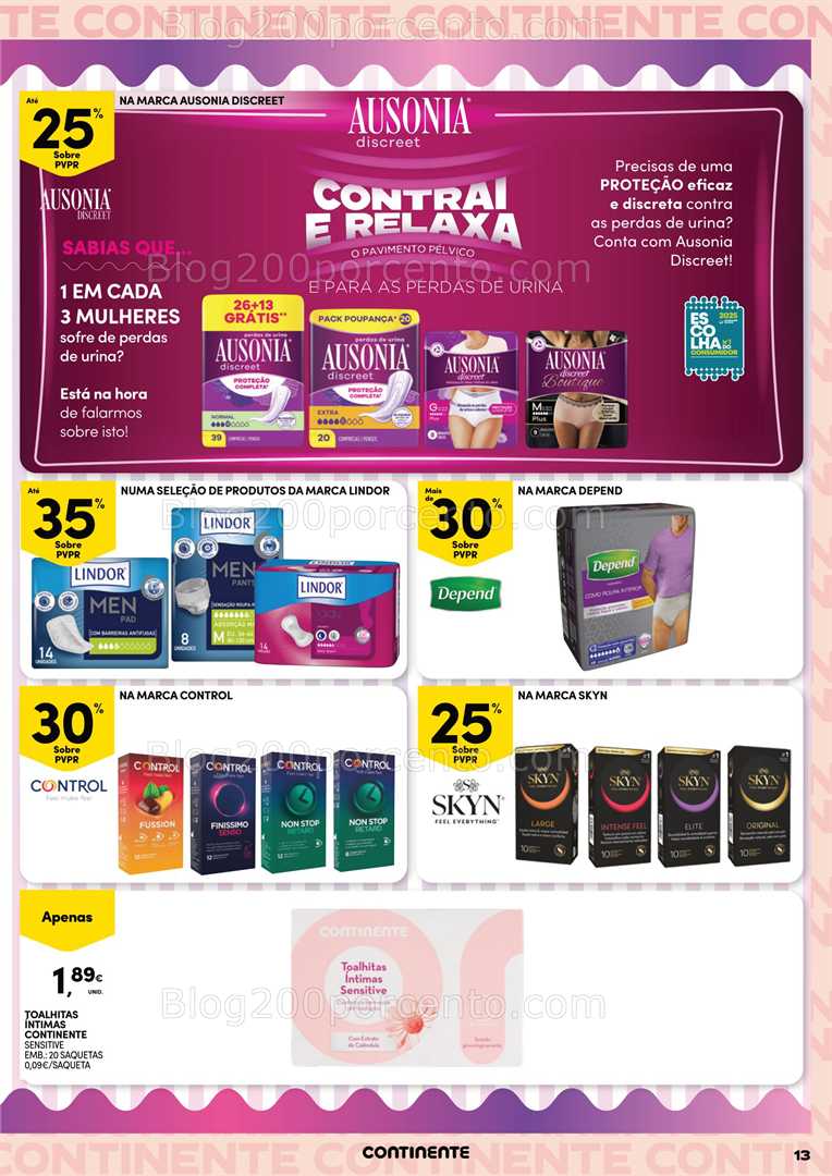 Antevisão Folheto CONTINENTE Beleza Promoções de 19 a 31 agosto