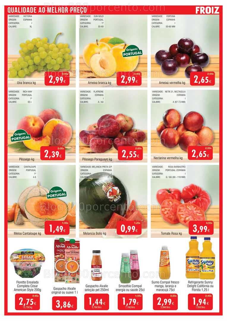 Antevisão Folheto FROIZ Promoções de 13 a 27 agosto