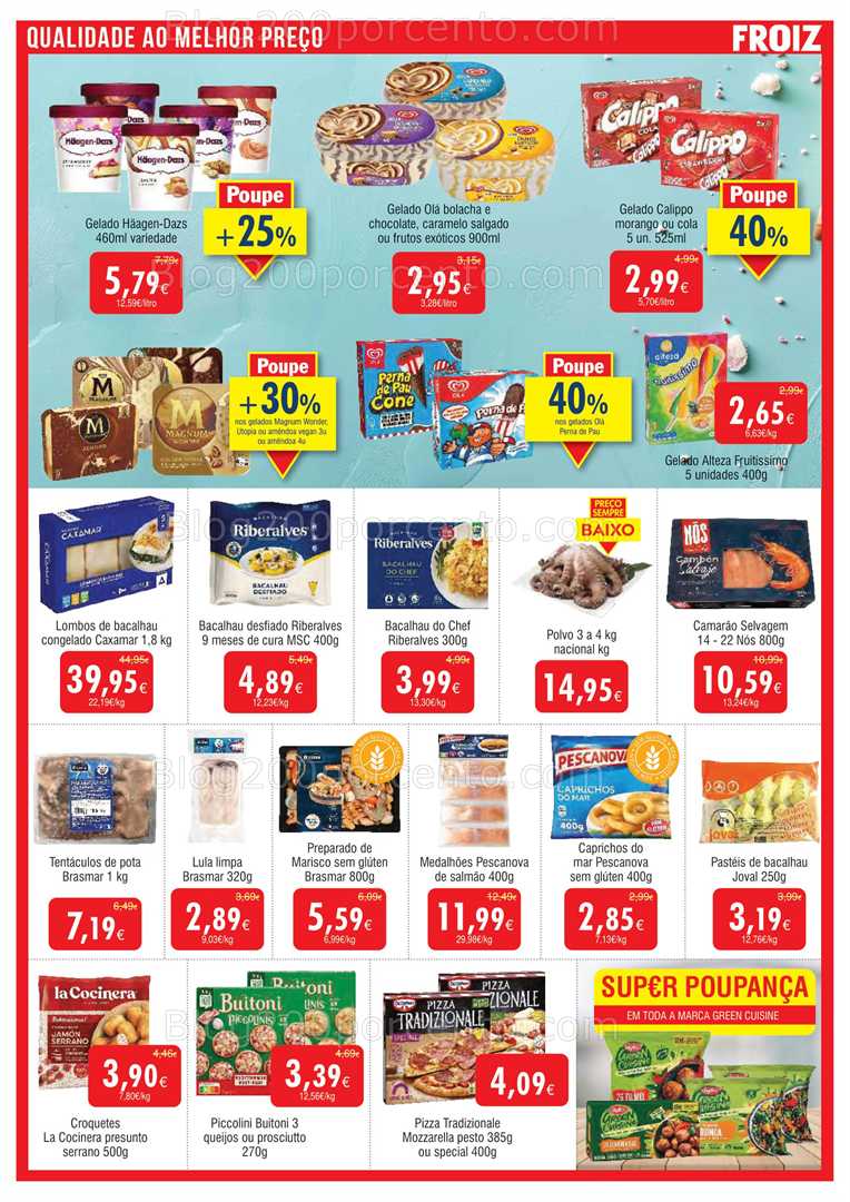 Antevisão Folheto FROIZ Promoções de 13 a 27 agosto