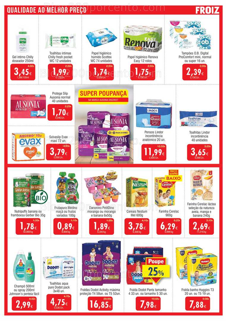 Antevisão Folheto FROIZ Promoções de 13 a 27 agosto