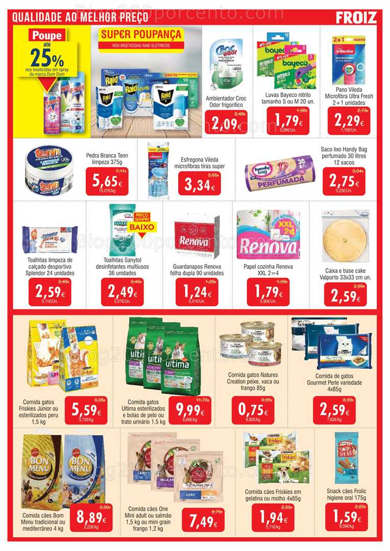 Antevisão Folheto FROIZ Promoções de 13 a 27 agosto