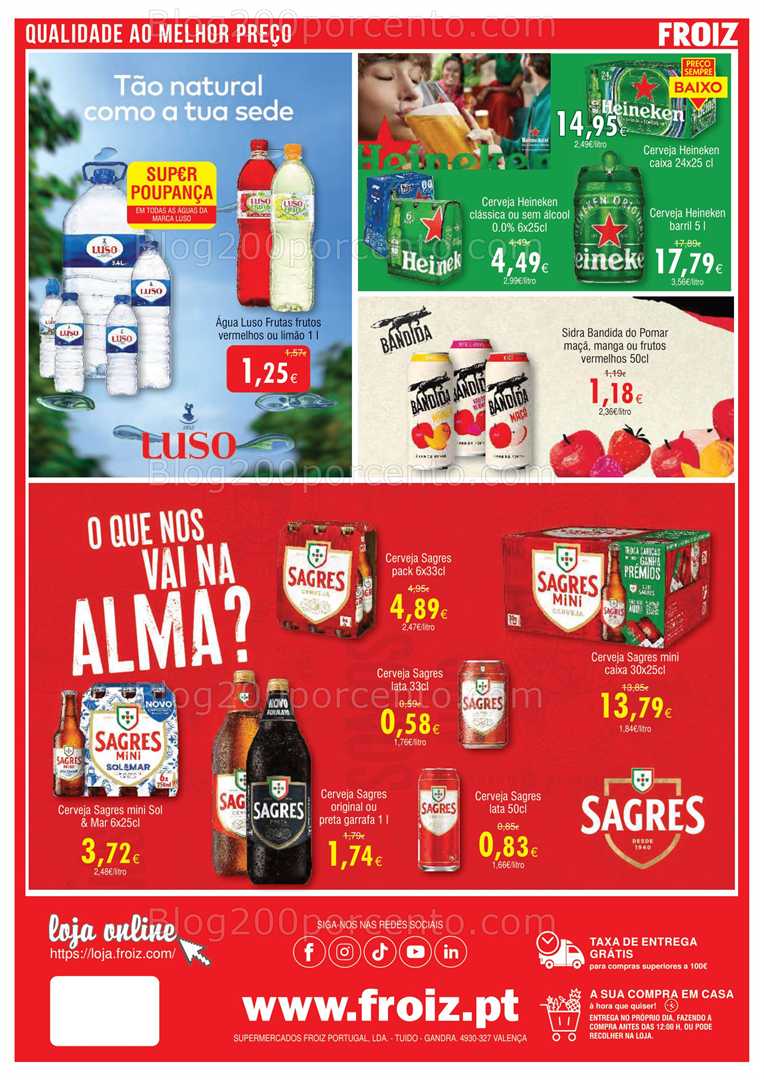 Antevisão Folheto FROIZ Promoções de 13 a 27 agosto