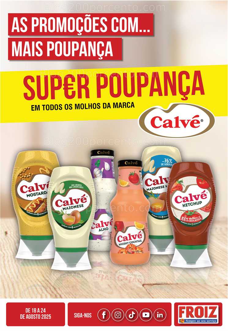 Antevisão Folheto FROIZ Promoções de 18 a 24 agosto
