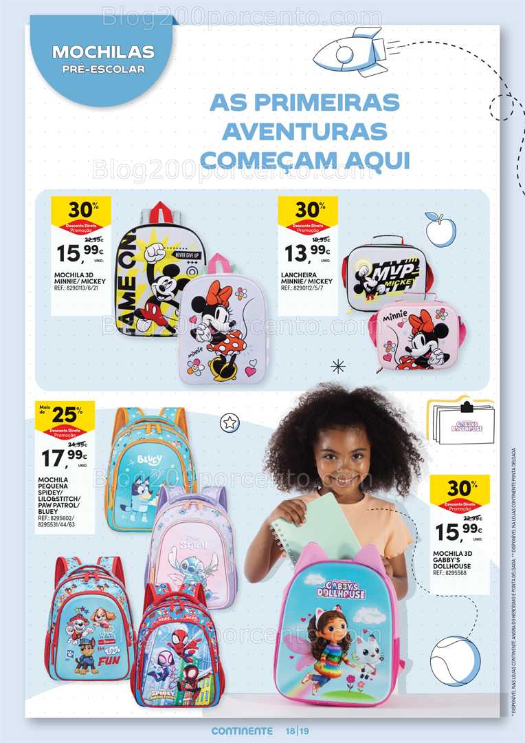 Antevisão Folheto CONTINENTE Açores Regresso às Aulas Promoções até 22 setembro