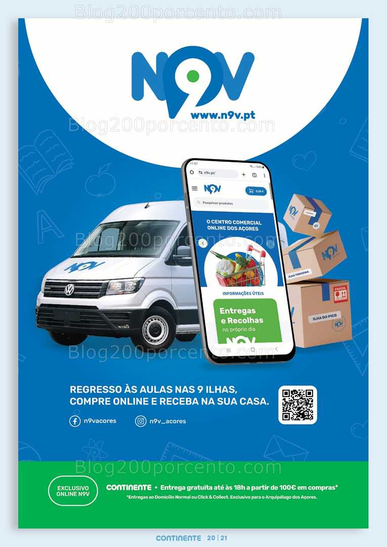 Antevisão Folheto CONTINENTE Açores Regresso às Aulas Promoções até 22 setembro