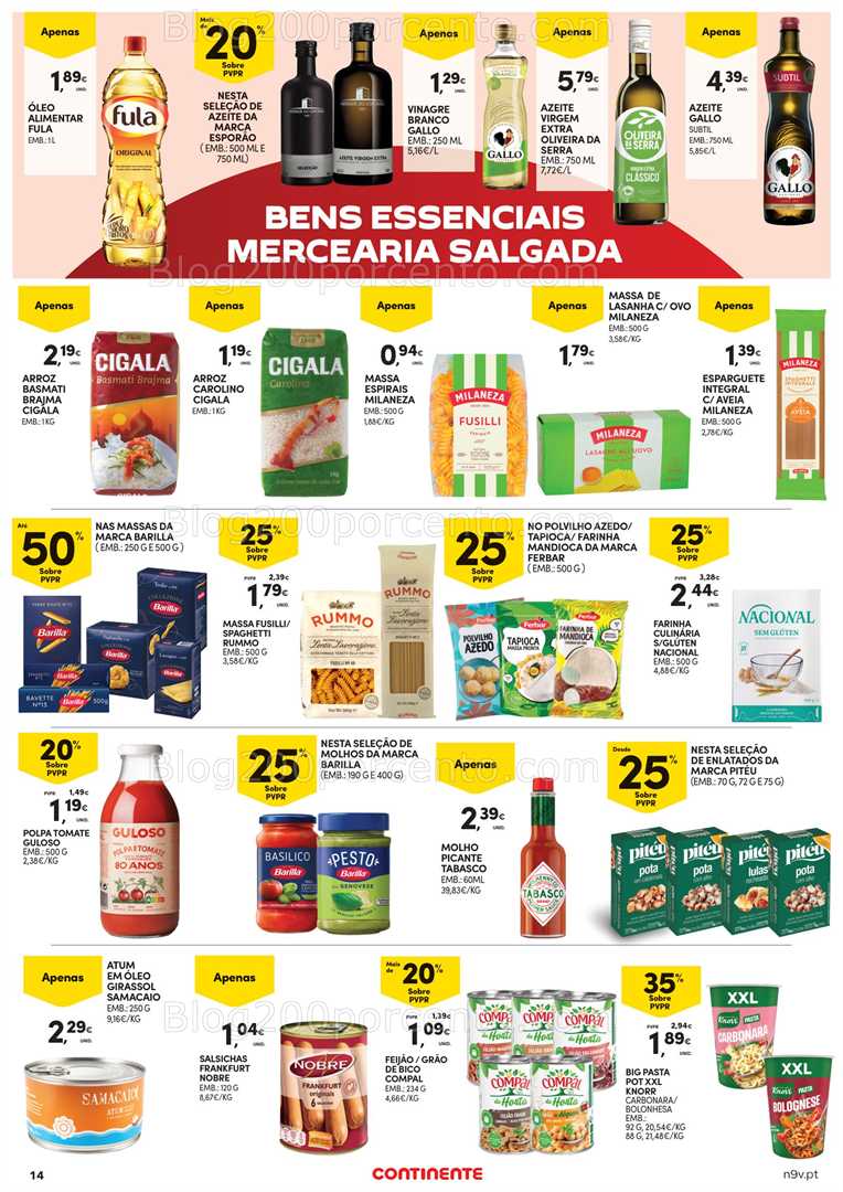 Antevisão Folheto CONTINENTE Açores Promoções de 21 agosto a 3 setembro
