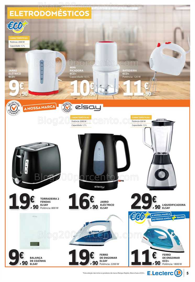 Antevisão Folheto E-LECLERC Bazar Promoções de 28 agosto a 10 setembro
