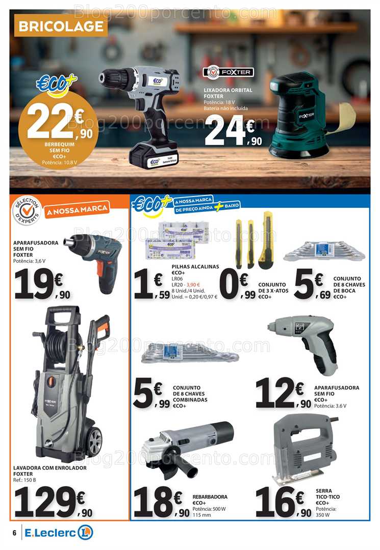 Antevisão Folheto E-LECLERC Bazar Promoções de 28 agosto a 10 setembro